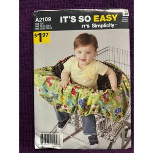Simplicity 2109 pattern shopping cart seat cover